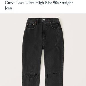 Abercrombie curve love ultra high rise 90s straight jeans